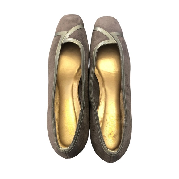 California Magdesians Silver Suede Flats size 10 1/2 - Picture 4 of 11
